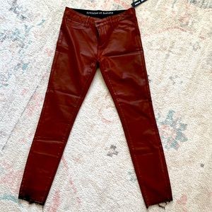 Articles of Society Size 29 ankle skinny jeans in burnt orange color NWT